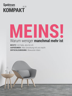 Buchcover Spektrum Kompakt - Meins!  | EAN 9783958924017 | ISBN 3-95892-401-8 | ISBN 978-3-95892-401-7