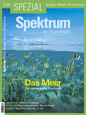 Buchcover Spektrum Spezial - Das Meer  | EAN 9783958924062 | ISBN 3-95892-406-9 | ISBN 978-3-95892-406-2
