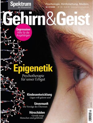 Buchcover Gehirn&Geist 7/2020 Epigenetik / Gehirn&Geist  | EAN 9783958924307 | ISBN 3-95892-430-1 | ISBN 978-3-95892-430-7