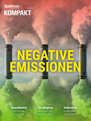 Buchcover Spektrum Kompakt - Negative Emissionen  | EAN 9783958926981 | ISBN 3-95892-698-3 | ISBN 978-3-95892-698-1