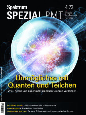 Buchcover Spektrum Spezial - Unmögliches mit Quanten und Teilchen | EAN 9783958927506 | ISBN 3-95892-750-5 | ISBN 978-3-95892-750-6
