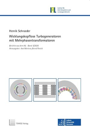 Buchcover Wicklungskopflose Turbogeneratoren mit Mehrphasentransformatoren | Henrik Schroeder | EAN 9783959005104 | ISBN 3-95900-510-5 | ISBN 978-3-95900-510-4
