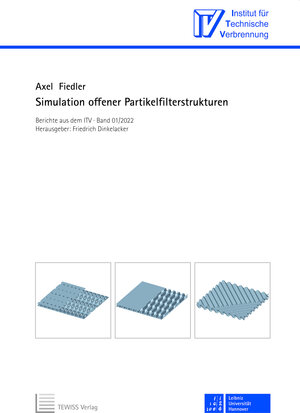 Buchcover Simulation offener Partikelfilterstrukturen | Axel Fiedler | EAN 9783959007733 | ISBN 3-95900-773-6 | ISBN 978-3-95900-773-3