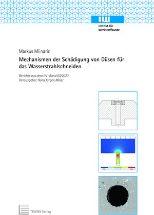 Buchcover Mechanismen der Schädigung von Düsen für das Wasserstrahlschneiden | Markus Mlinaric | EAN 9783959008754 | ISBN 3-95900-875-9 | ISBN 978-3-95900-875-4