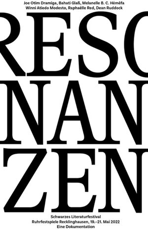Buchcover Resonanzen – Schwarzes Literaturfestival  | EAN 9783959056540 | ISBN 3-95905-654-0 | ISBN 978-3-95905-654-0