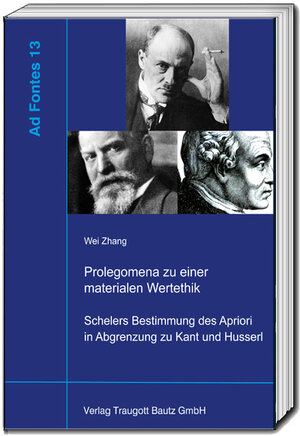 Buchcover Prolegomena zu einer materiellen Wertethik | Wei Zhang | EAN 9783959484398 | ISBN 3-95948-439-9 | ISBN 978-3-95948-439-8