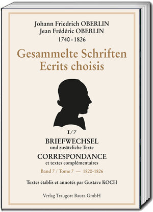 Buchcover Gesammelte Schriften - Johann Friedrich Oberlin 1740-1826  | EAN 9783959485456 | ISBN 3-95948-545-X | ISBN 978-3-95948-545-6