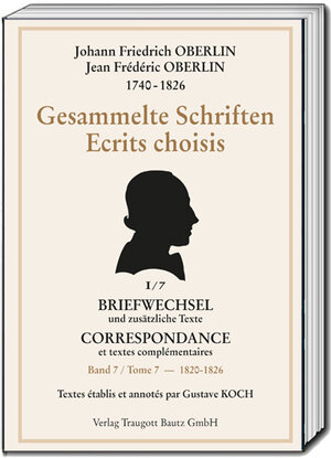 Buchcover Gesammelte Schriften - Johann Friedrich Oberlin 1740-1826  | EAN 9783959486811 | ISBN 3-95948-681-2 | ISBN 978-3-95948-681-1