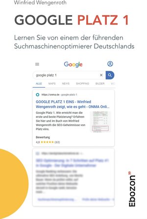 Buchcover Google Platz 1 | Winfried Wengenroth | EAN 9783959636759 | ISBN 3-95963-675-X | ISBN 978-3-95963-675-9
