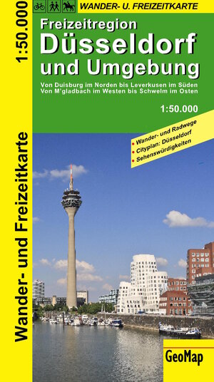 Buchcover Düsseldorf und Umgebung Wander- und Freizeitkarte 1:50.000  | EAN 9783959650014 | ISBN 3-95965-001-9 | ISBN 978-3-95965-001-4