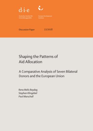 Buchcover Shaping the patterns of aid allocation | Rena Melis Baydag, | EAN 9783960210795 | ISBN 3-96021-079-5 | ISBN 978-3-96021-079-5