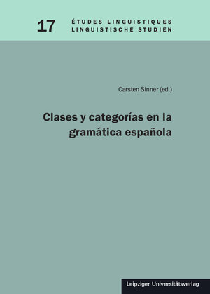 Buchcover Clases y categorías en la gramática española  | EAN 9783960233961 | ISBN 3-96023-396-5 | ISBN 978-3-96023-396-1