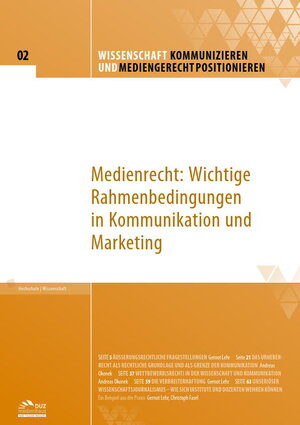 Buchcover Wissenschaft kommunizieren und mediengerecht positionieren - Heft 2 | Gernot Lehr | EAN 9783960370192 | ISBN 3-96037-019-9 | ISBN 978-3-96037-019-2
