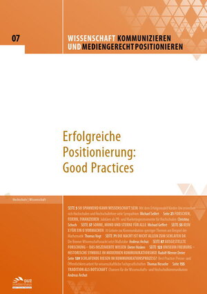 Buchcover Wissenschaft kommunizieren und mediengerecht positionieren - Heft 7 | Michael Seifert | EAN 9783960371724 | ISBN 3-96037-172-1 | ISBN 978-3-96037-172-4
