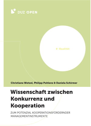 Buchcover Wissenschaft zwischen Konkurrenz und Kooperation | Christiane Wetzel | EAN 9783960373445 | ISBN 3-96037-344-9 | ISBN 978-3-96037-344-5