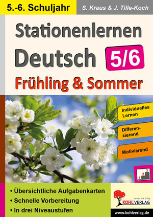 Buchcover Stationenlernen Deutsch / Frühling & Sommer - Klasse 5/6 | Stefanie Kraus | EAN 9783960400578 | ISBN 3-96040-057-8 | ISBN 978-3-96040-057-8