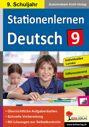 Buchcover Stationenlernen Deutsch / Klasse 9 | Autorenteam Kohl-Verlag | EAN 9783960401483 | ISBN 3-96040-148-5 | ISBN 978-3-96040-148-3