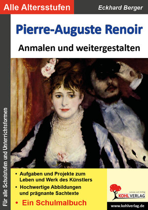 Buchcover Pierre-Auguste Renoir ... anmalen und weitergestalten | Eckhard Berger | EAN 9783960405597 | ISBN 3-96040-559-6 | ISBN 978-3-96040-559-7