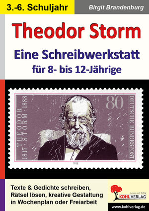 Buchcover Theodor Storm - Eine Schreibwerkstatt für 8- bis 12-Jährige | Birgit Brandenburg | EAN 9783960405979 | ISBN 3-96040-597-9 | ISBN 978-3-96040-597-9