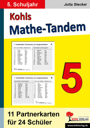 Buchcover Kohls Mathe-Tandem / Klasse 5 | Jutta Stecker | EAN 9783960408024 | ISBN 3-96040-802-1 | ISBN 978-3-96040-802-4