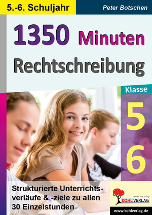 Buchcover 1350 Minuten Rechtschreibung / Klasse 5-6 | Peter Botschen | EAN 9783960408345 | ISBN 3-96040-834-X | ISBN 978-3-96040-834-5