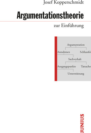 Buchcover Argumentationstheorie zur Einführung | Josef Kopperschmidt | EAN 9783960600015 | ISBN 3-96060-001-1 | ISBN 978-3-96060-001-5