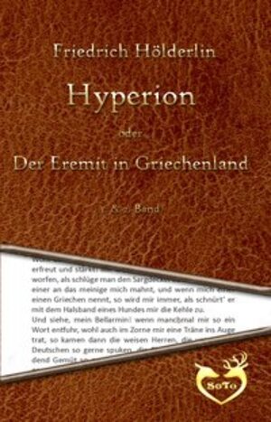 Buchcover Hyperion oder Der Eremit in Griechenland | Friedrich Hölderlin | EAN 9783960770183 | ISBN 3-96077-018-9 | ISBN 978-3-96077-018-3
