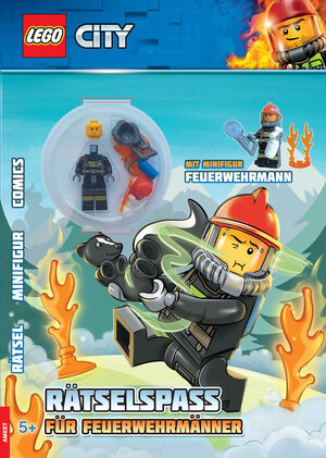 Buchcover LEGO® City – Rätselspaß für Feuerwehrmänner  | EAN 9783960804383 | ISBN 3-96080-438-5 | ISBN 978-3-96080-438-3