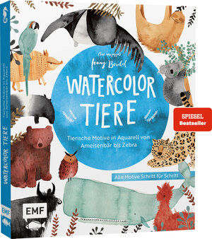 Buchcover Watercolor-Tiere | Jenny Boidol | EAN 9783960933236 | ISBN 3-96093-323-1 | ISBN 978-3-96093-323-6