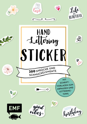 Buchcover Handlettering-Sticker – 200 Sprüche und Schmuckelemente | Martina Johanna Janssen | EAN 9783960933601 | ISBN 3-96093-360-6 | ISBN 978-3-96093-360-1