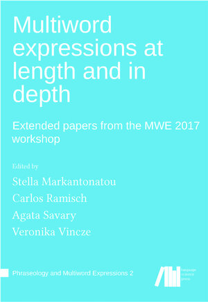 Buchcover Multiword expressions at length and in depth  | EAN 9783961101245 | ISBN 3-96110-124-8 | ISBN 978-3-96110-124-5