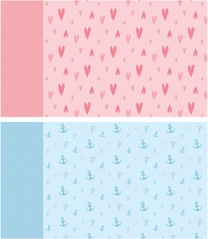 Buchcover Geschenkpapier 6 Bögen A2: Edel, hochwertiges Geschenkpapier, Packpapier, Bastelpapier. Geschenkverpackung Set für jeden Anlass blau & rosa (Geburtstag, Hochzeit, Kinder, Ostern, Baby Geschenk) - inkl. 2 Bastelschleifen zum Verpacken | Lisa Wirth | EAN 9783961116744 | ISBN 3-96111-674-1 | ISBN 978-3-96111-674-4