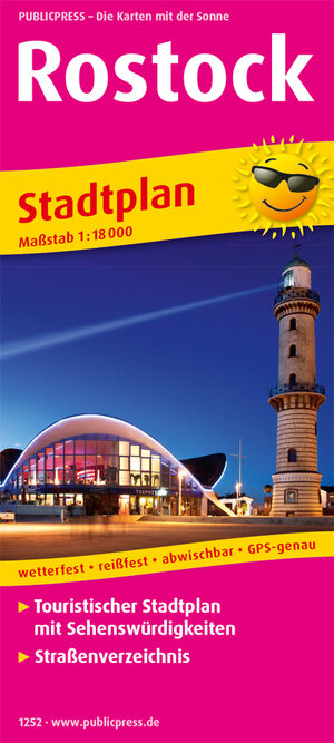Buchcover Rostock, Stadtplan 1:18.000  | EAN 9783961322527 | ISBN 3-96132-252-X | ISBN 978-3-96132-252-7