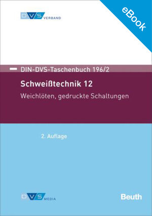 Buchcover E-Book DIN DVS Taschenbuch 196/2  | EAN 9783961440078 | ISBN 3-96144-007-7 | ISBN 978-3-96144-007-8