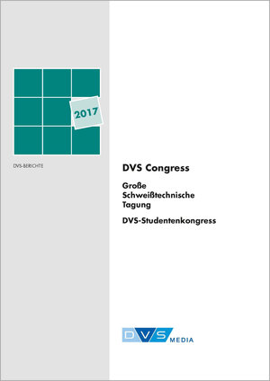 Buchcover DVS Berichte Band 337  | EAN 9783961440085 | ISBN 3-96144-008-5 | ISBN 978-3-96144-008-5