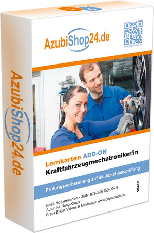 Buchcover Kraftfahrzeugmechatroniker KFZ Mechatroniker ADD ON Lernkarten | Michaela Rung-Kraus | EAN 9783961590049 | ISBN 3-96159-004-4 | ISBN 978-3-96159-004-9