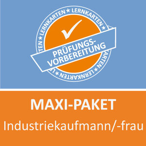 Buchcover Maxi-Paket Lernkarten Industriekaufmann Prüfung | Felix Winter | EAN 9783961591275 | ISBN 3-96159-127-X | ISBN 978-3-96159-127-5