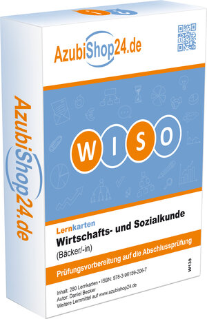 Buchcover Lernkarten Wirtschafts- und Sozialkunde Bäcker Prüfungsvorbereitung Wiso Prüfung | Daniel Becker | EAN 9783961592067 | ISBN 3-96159-206-3 | ISBN 978-3-96159-206-7