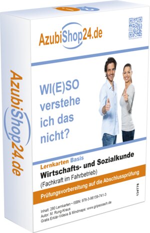 Buchcover Lernkarten Wirtschafts- und Sozialkunde Fachkraft im Fahrbetrieb Prüfungsvorbereitung Wiso Prüfung | Michaela Rung-Kraus | EAN 9783961597413 | ISBN 3-96159-741-3 | ISBN 978-3-96159-741-3