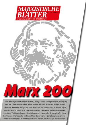 Buchcover Marx 200  | EAN 9783961703135 | ISBN 3-96170-313-2 | ISBN 978-3-96170-313-5