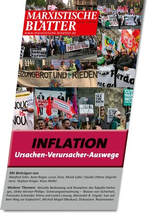 Buchcover Inflation: Ursachen – Verursacher – Auswege  | EAN 9783961706563 | ISBN 3-96170-656-5 | ISBN 978-3-96170-656-3