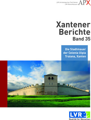 Buchcover Xantener Berichte Band 35 | Johannes Schießl | EAN 9783961761586 | ISBN 3-96176-158-2 | ISBN 978-3-96176-158-6