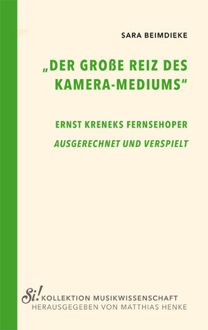 Buchcover "Der große Reiz des Kamera-Mediums" | Sara Beimdieke | EAN 9783961820009 | ISBN 3-96182-000-7 | ISBN 978-3-96182-000-9