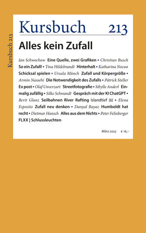 Buchcover Kursbuch 213  | EAN 9783961962952 | ISBN 3-96196-295-2 | ISBN 978-3-96196-295-2