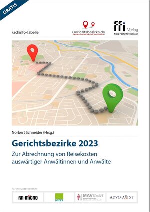 Buchcover Gerichtsbezirke 2023 | Norbert Schneider | EAN 9783962251062 | ISBN 3-96225-106-5 | ISBN 978-3-96225-106-2
