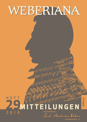 Buchcover Weberiana 29 | EAN 9783962331825 | ISBN 3-96233-182-4 | ISBN 978-3-96233-182-5