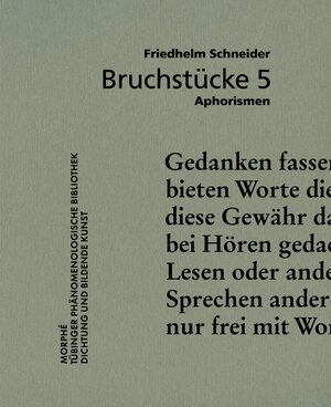 Buchcover Bruchstücke 5 | Friedhelm Schneider | EAN 9783962351168 | ISBN 3-96235-116-7 | ISBN 978-3-96235-116-8