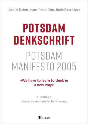 Buchcover Potsdam Denkschrift | Daniel Dahm | EAN 9783962383343 | ISBN 3-96238-334-4 | ISBN 978-3-96238-334-3