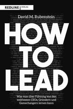 Buchcover How to lead | David Rubenstein | EAN 9783962673338 | ISBN 3-96267-333-4 | ISBN 978-3-96267-333-8