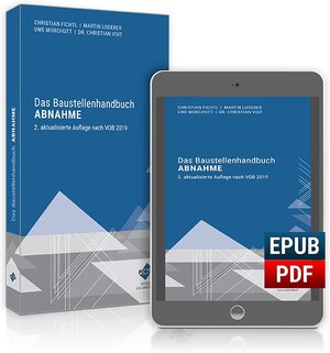 Buchcover Das Baustellenhandbuch Abnahme | Christian Fichtl | EAN 9783963143182 | ISBN 3-96314-318-5 | ISBN 978-3-96314-318-2